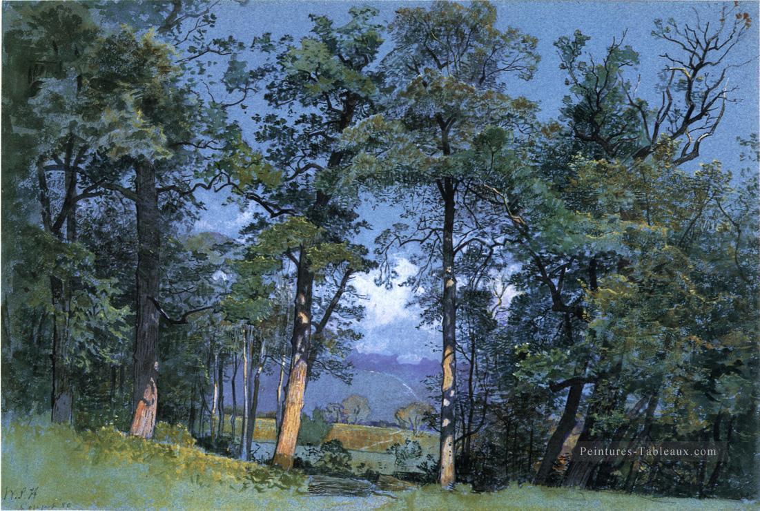 Coppet Lake Geneva paysage luminisme William Stanley Haseltine Peintures à l'huile